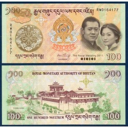 Bhoutan Pick N°35 Billet de banque de 100 Ngultrum 2011