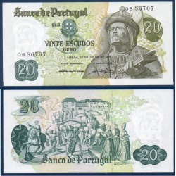 Portugal Pick N°173, Neuf Billet de banque de 20 Escudos 1971