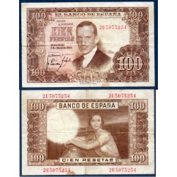 Espagne Pick N°145a, Billet de banque de 100 pesetas 1953