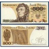 Pologne Pick N°145d, Neuf Billet de banque de 500 Zlotych 1982