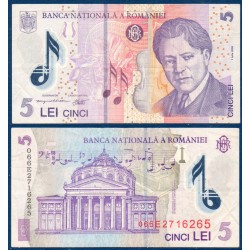 Roumanie Pick N°118b TTB Billet de banque de 5 lei 2006