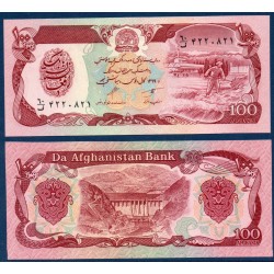 Afghanistan Pick N°58b, Billet de banque de 100 afghanis 1990