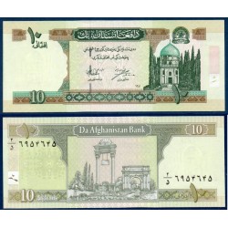 Afghanistan Pick N°67a, Billet de banque de 10 afghanis 2002