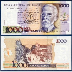 Bresil Pick N°216c, Billet de banque de 1 Cruzado Novo 1989