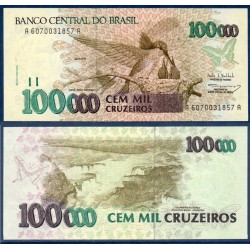 Bresil Pick N°235b, Billet de banque de 100000 Cruzeiros 1993
