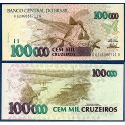 Bresil Pick N°235c, Billet de banque de 100000 Cruzeiros 1993