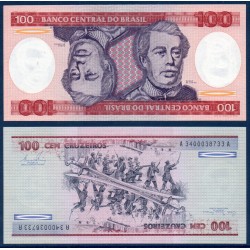 Bresil Pick N°198a, Billet de banque de 100 Cruzeiros 1981