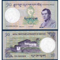 Bhoutan Pick N°29b Billet de banque de 10 Ngultrum 2013