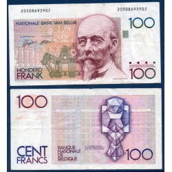 Belgique Pick N°142a, Billet de banque de 100 Franc Belge 1982-1994