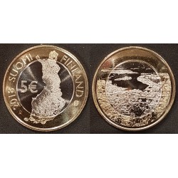 5 euros Finlande 2018, le port d'Helsinki