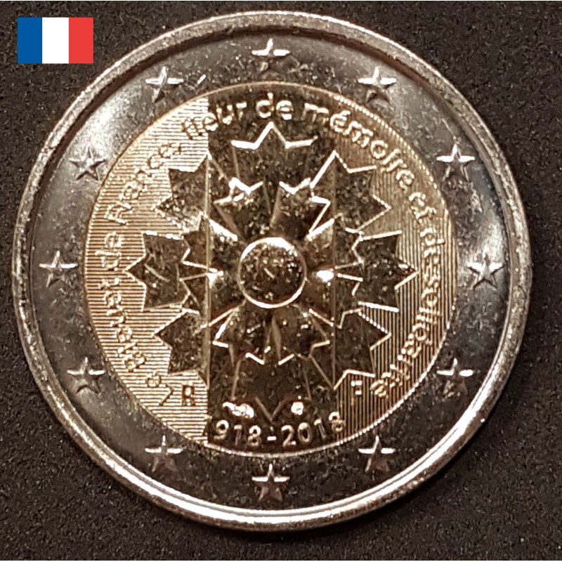 2 euros commémorative France 2018 Bleuet de France piece de monnaie €