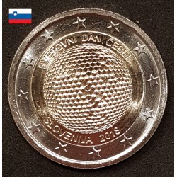 2 euros commémorative Slovénie 2018 Journée mondiale des abeilles piece de monnaie €