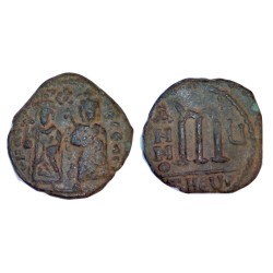 Follis Phocas et Leontia (606-607), SB 671 atelier Antioche