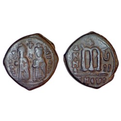 Follis Phocas et Leontia (608-609), SB 671 atelier Antioche