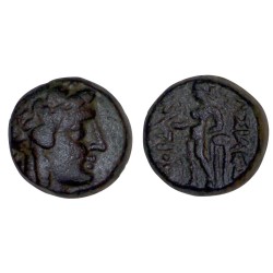 Syrie, SÉLEUCIDE Antiochos III  ae13 HemiChalque Cuivre (- 223 à -187) Sardes