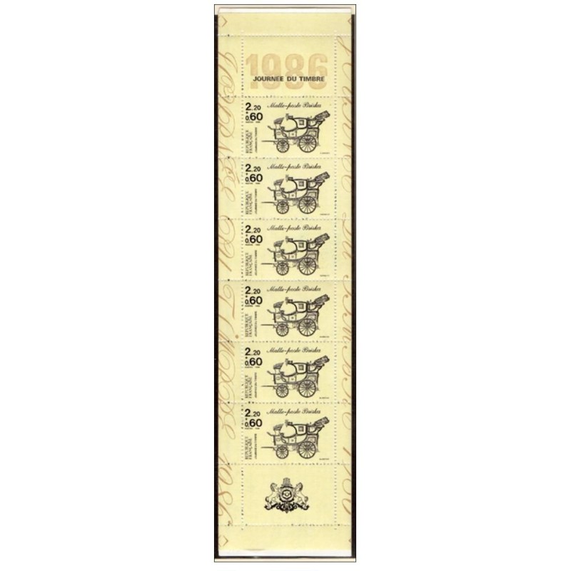 Yvert BC2411A Carnet Journée du timbre 1986  Briska