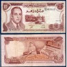 Maroc Pick N°57a, Billet de banque de 10 Dirhams 1970