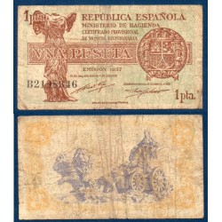 Espagne Pick N°94, Billet de banque de 1 peseta 1937