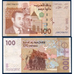 Maroc Pick N°70, TTB Billet de banque de 100 Dirhams 2002