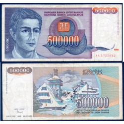 Yougoslavie Pick N°119, Billet de banque de 500000 Dinara 1993