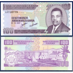Burundi Pick N°37f, Billet de banque de 100 Francs 2007