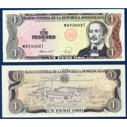 Republique Dominicaine Pick N°126c, Billet de banque de 1 Peso oro 1988