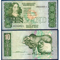 Afrique du sud Pick N°120e, Billet de banque de 10 rand 1990-1993