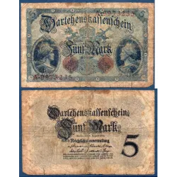Allemagne Pick N°47b, Billet de banque de 5 Mark 1914