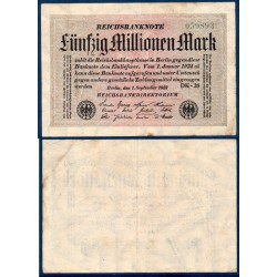 Allemagne Pick N°109b, Billet de banque de 50 millions de Mark 1923