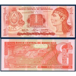 Honduras Pick N°84d, Billet de banque de 1 Lempira 2004