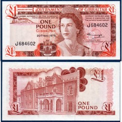 Gibraltar Pick N°20a, Billet de banque de 1 livre 1975