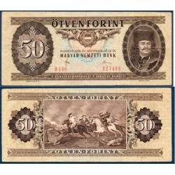 Hongrie Pick N°170d, Billet de banque de 50 Forintz 1980 série D