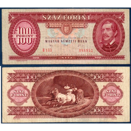 Hongrie Pick N°174a, Billet de banque de 100 Forintz 1992