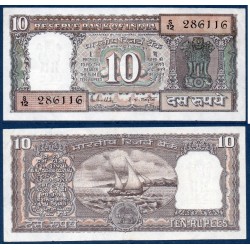 Inde Pick N°60k, Billet de banque de 10 Rupees 1985-1990