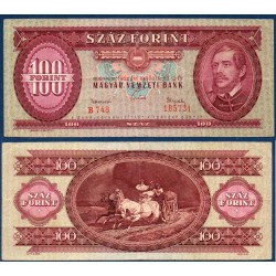 Hongrie Pick N°171c, Billet de banque de 100 Forintz 1962