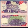 Indonésie Pick N°131d, Billet de banque de 10000 Rupiah 1995