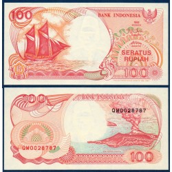 Indonésie Pick N°127b, billet de banque de 100 Rupiah 1993