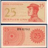 Indonésie Pick N°93s, Spécimen Billet de banque de 25 sen 1964