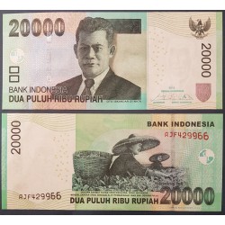 Indonésie Pick N°151e, Billet de banque de 20000 Rupiah 2015