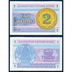 Kazakhstan Pick N°2c, Billet de banque de 2 Tyin 1993