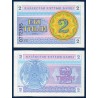 Kazakhstan P.2c, neuf Billet de 2 Tyin 1993 bleu flocon