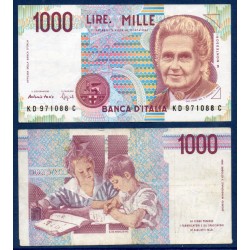 Italie Pick N°114b, Billet de banque de 1000 Lire 1990
