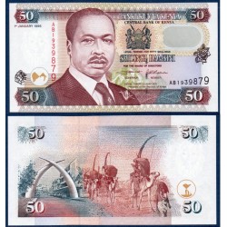 Kenya Pick N°36a1, Billet de banque de 50 Shillings 1996