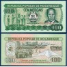 Mozambique Pick N°130a, Billet de banque de 100 meticais 1989