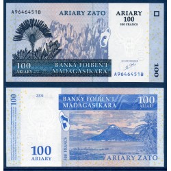 Madagascar Pick N°86a, Billet de banque de 100 Ariary : 500 Francs 2004