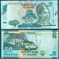 Malawi Pick N°64b, Billet de banque de 50 kwacha 2015