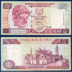Chypre Pick N°58, Billet de banque de 5 pounds 1997