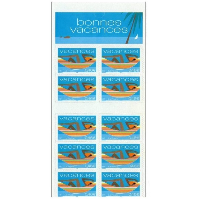 Carnet Commemoratif Yvert BC3494A 2002  Bonnes vacances