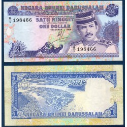 Brunei Pick N°13a, Billet de banque de 1 Ringgit 1989