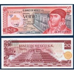 Mexique Pick N°64b, Billet de Banque de 20 pesos 1973